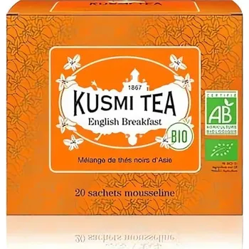 Čaj English Breakfast 20 mušelínových sáčků BIO Kusmi Tea - 40 g