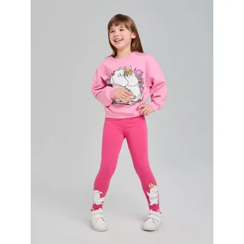 Dívčí kalhoty Sinsay - Legíny The Moomins - sytě růžová - 857CI-42X - 857CI-42X-140