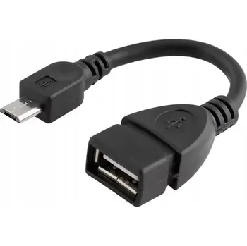 Datový kabel Kabel Aptel AK220 USB - microUSB typ B 0,11 m černý