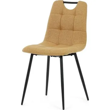 Jídelní židle Autronic Partitura DCL-V2017YEL2 Jídelní židle, hladká látka, žlutá