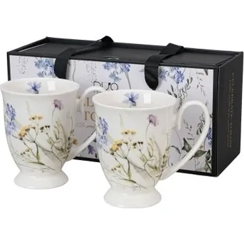 Sada 2 porcelánových hrnků MELODY 2, 340 ml