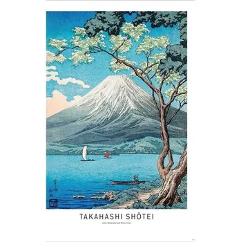 Plakát Plakát, Obraz - Takahashi Shotei - Lake Yamanaka and Mount Fuji, 61 × 91.5 cm