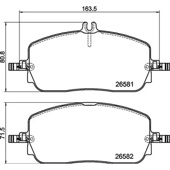 Brzdová destička Sada brzdových destiček, kotoučová brzda BREMBO P 50 174