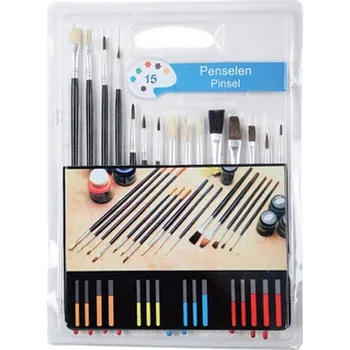 Umělecký štětec Sada štětců pro začátečníky 15ks
