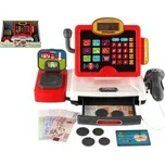 Pokladna malá digitální plast na baterie se zvukem se světlem v krabici 35x22x17cm
