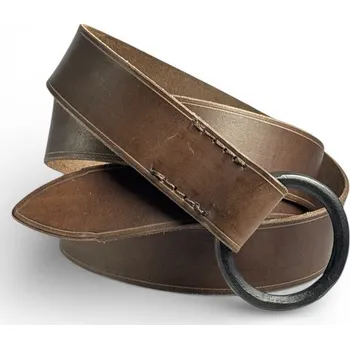 Opasek Drakkaria ALBAN, kožený opasek s kovanou sponou