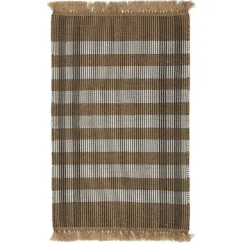 Koberec Béžový oboustranný/ručně tkaný koberec 60x90 cm Barani – Kave Home ID_1827960