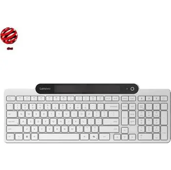 Klávesnice Lenovo 800 Self-Charging Bluetooth Keyboard - CZ / SK, bílá