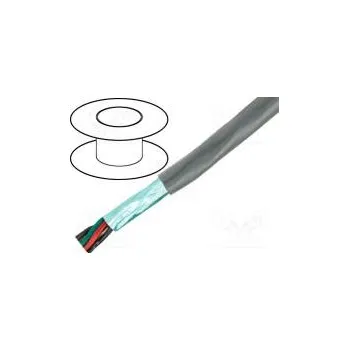 elektrický kabel Vodič Pro-Tekt 2x22AWG nestíněný 300V 50m Cu lanko