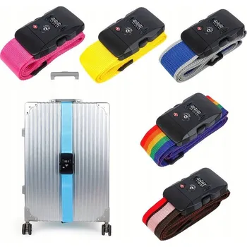 BEZPEČNOSTNÍ POPRUH NA KUFR, STAHUJÍCÍ BATOŽINOVÝ CESTOVNÍ POPRUH, PEVNÝ 200 cm