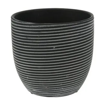 Květináč Keramický květináč Sia černý