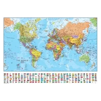 Encyklopedie World political laminated