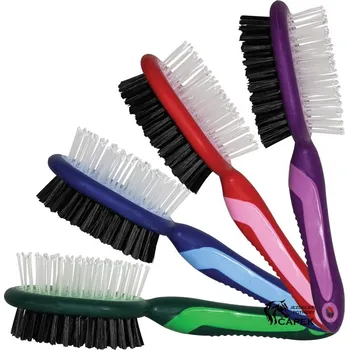 Čištění pro koně Hřeben na hřívu a srst Kentaur -OBOUSTRANNÝ- - Červená