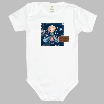 Bodyčko - Bílé Malý princ - krátký rukáv Velikost: 62