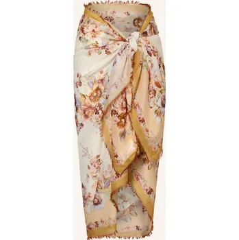 Dámské plavky Zimmermann Dámské Pareo, krémová / hnědá / starorůžová, one size