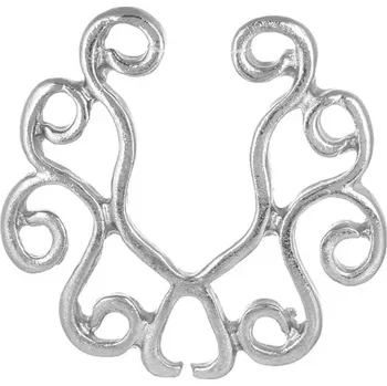Piercing Falešný piercing do nosu | fake septum - Style 3-Silver
