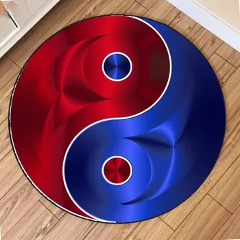 Koberec Yin yang kulatý koberec moderní - 2,80x80cm