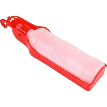 Miska pro psa Cestovní láhev pro psa | skládací miska pro psa, 250 - 500 ml - červená,500ml