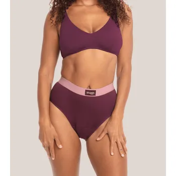 Menstruační kalhotky SNUGGS Hugger - Menstruační kalhotky pro Extra silnou menstruaci - Recyklovaný nylon - Burgundy