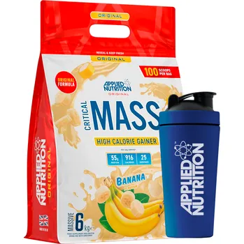 Gainer Applied Nutrition Critical Mass Original 6000 g + DÁREK Příchuť: Choco bueno NEREZOVÝ ŠEJKR 750 ml ZDARMA