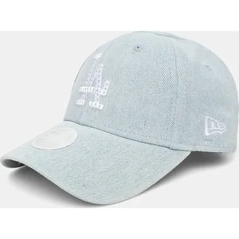 Kšiltovka Bavlněná baseballová čepice New Era DIAMANTE DENIM 9FORTY® LOS ANGELES DODGERS 60565484 modrá 05X, vel. ONE SIZE