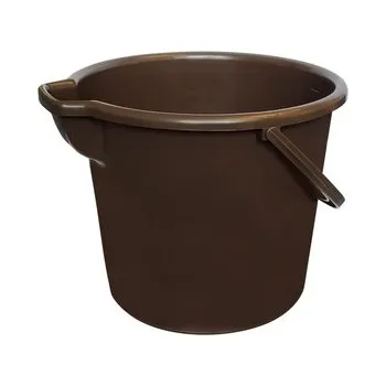 Podlahový mycí stroj Vědro 12 l široká výlev. HNĚDÉ