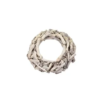 Věnec z dřívek šedý 36 cm