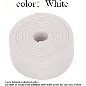 Vodotěsná těsnící páska pvc do koupelny | samolepicí páska - 2.2cm,Bílá,2m