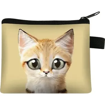 Peněženka Malá dámská peněženka s motivem kočky - 12