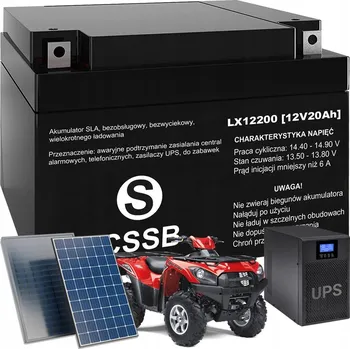 Motobaterie Akumulátor Cssb 12V 20Ah