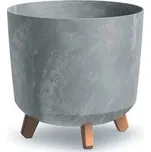 Květináč GRACIA TUBUS BETON EFFECT šedý 29,8cm