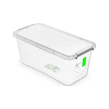 Dóza na potraviny antibakter.box 8,0 l 40x20x16,5cm,transp.plast