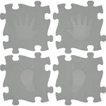 Podložka podložka WOOPIE Ruce a Nohy šedá 16 dílů