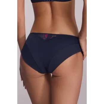 Kalhotky Kalhotky Ava Lingerie 2182 Navy Blue Tmavěmodrá-růžová 3XL