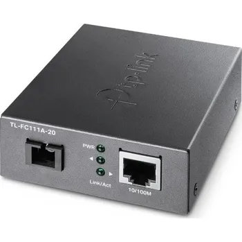 Síťový kabel TP-LINK Omada 10/100 Mbps RJ45 to 100 Mbps Single-mode SC WDM Bi-Directional Fiber Converter PORT: 1× 100Mbps SC Port, 1× 10/100 TL-FC111A-20