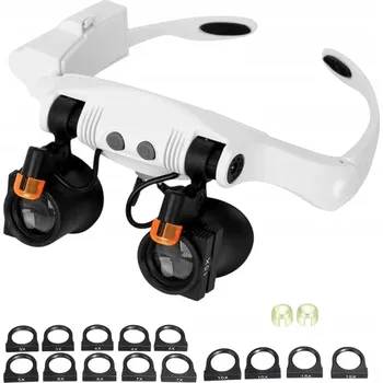 Lupa ZVĚTŠOVACÍ BRÝLE LUPA NA HLAVU PRO PRECIZNÍ OPRAVY