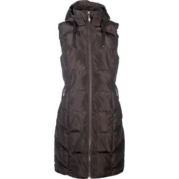 Dlouhá jezdecká vesta AREZZO Barva: hnědá, Velikost: XS hnědá a hořčicová barva