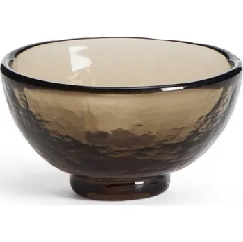 Hnědá skleněná miska Sileia – Kave Home ID_1826858