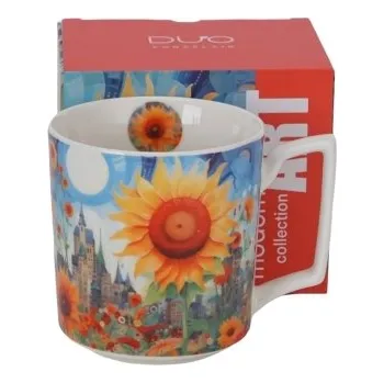 Porcelánový hrnek MODERN SUNFLOWER 450 ml