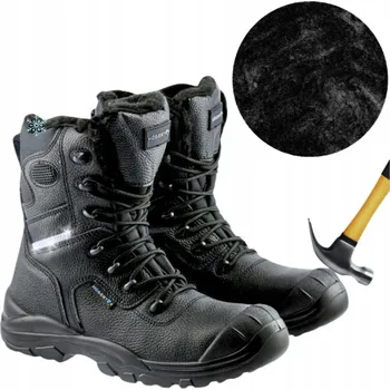 Pracovní obuv Zateplené pracovní boty kotníkové s ocelovou špičkou Wetter S3 SRC Hogert Černé, velikost 40