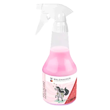 Pro psa Waldhausen Dětský lesk na srst 350 ml s vůní jahody a vanilky – pro lesklou a hebkou srst