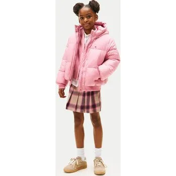 Dámská bunda Tommy Hilfiger Zimní bunda KG0KG08861 S Růžová Regular Fit 6Y