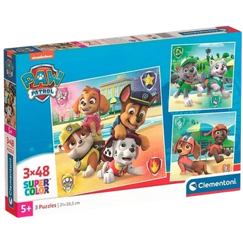 Puzzle Clementoni - Puzzle 3x48 Tlapková Patrola