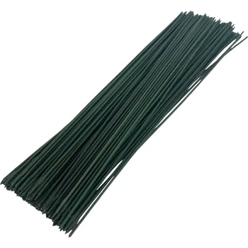 Vázací drát FLOWERIO Poplastovaný aranžérský drát 2 mm 27 cm 100 ks - zelený