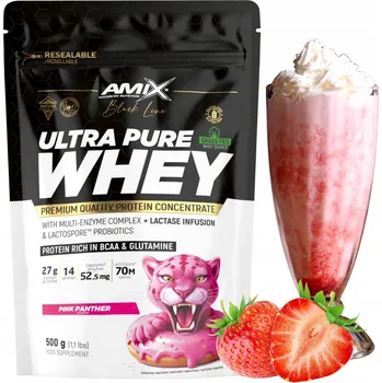 Protein Syrovátkový Koncentrát WPC Pure Whey Digezyme Jahoda 500 g