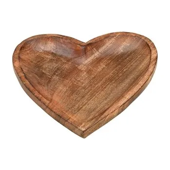 Mísa mangového dřeva ve tvaru srdce