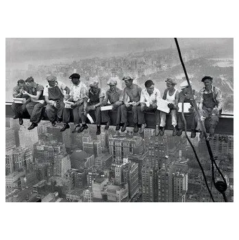 Plakát Plakát, Obraz - Oběd na vrcholu mrakodrapu, 91.5 × 61 cm