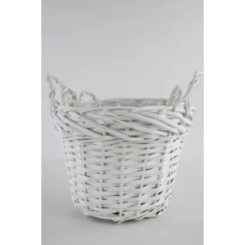 Nákupní košík Proutěný koš bílý, balení 3 ks