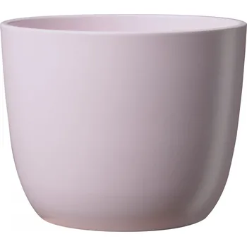 Keramický květináč Sevilla, matná světle růžová, 11 x 9 cm
