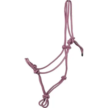 Provazová uzlová ohlávka HORKA – starorůžová Velikost: XFULL